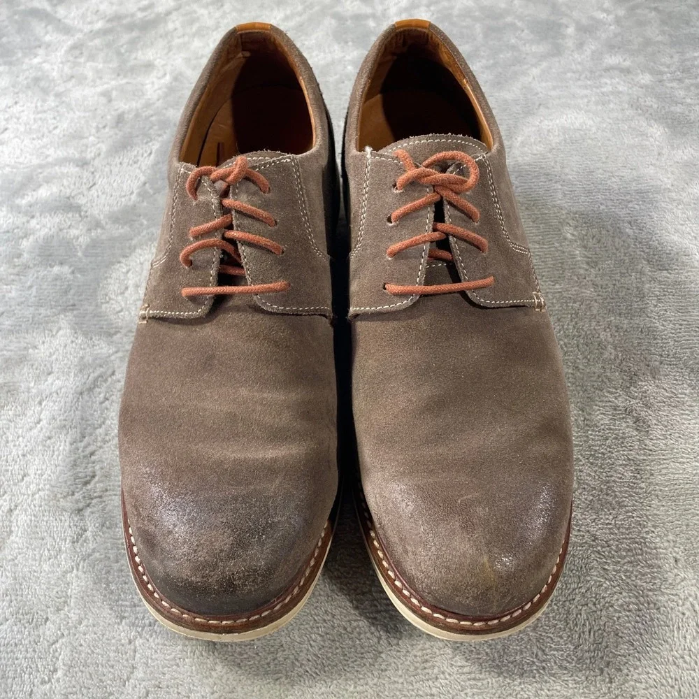 Gravity Defyer GDEFY Oxford Shoes Mens 9 Brown Suede Lace Up Casual Office‎